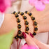 Amulette tibétaine | Bracelet Mantra Mini Obsidienne